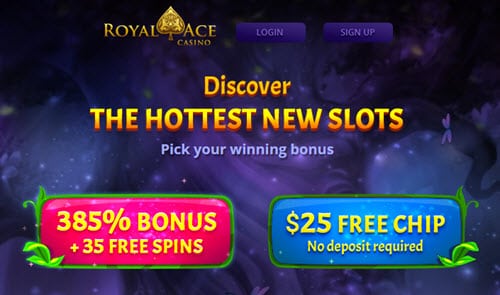 royal ace casino free spins