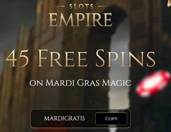 slots empire no deposit codes