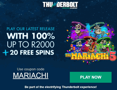 thunderbolt casino free spins