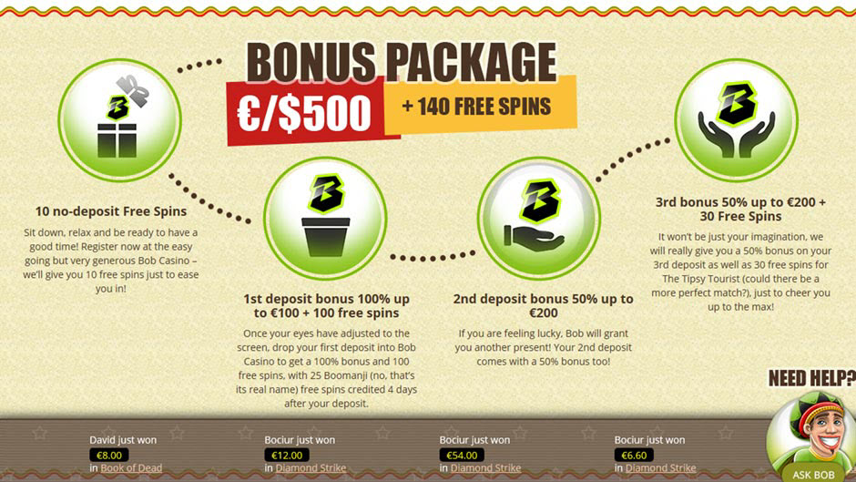 bob casino  free spins