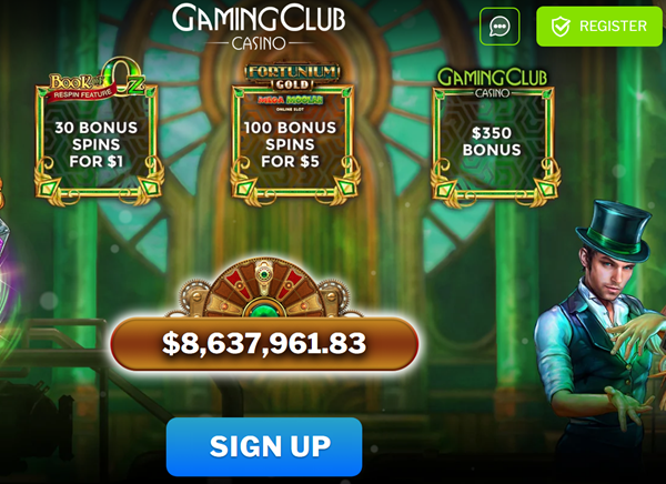 gaming club casino  free spins