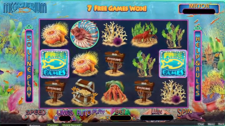 Megaquarium Slot Machine