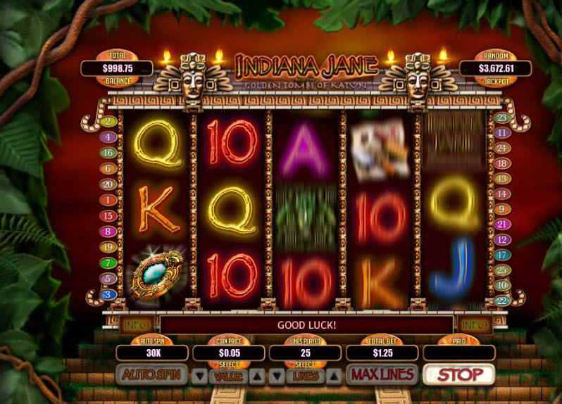 Indiana Jane Slot Machine