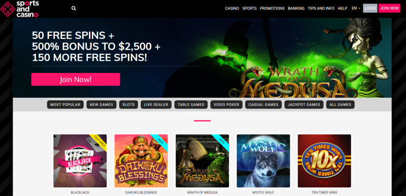 sports and casino