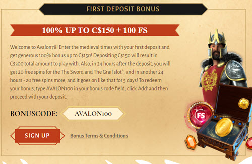 avalon no deposit bonus