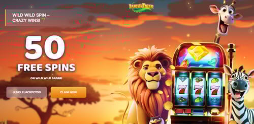 50 Free Spins on Wild Wild Safari