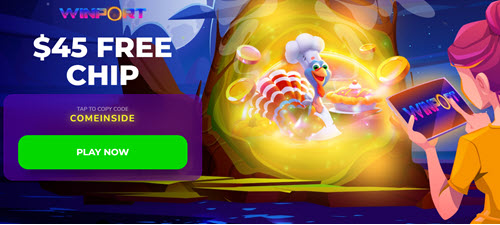 Winport Casino ($45 Free) No Deposit Bonus