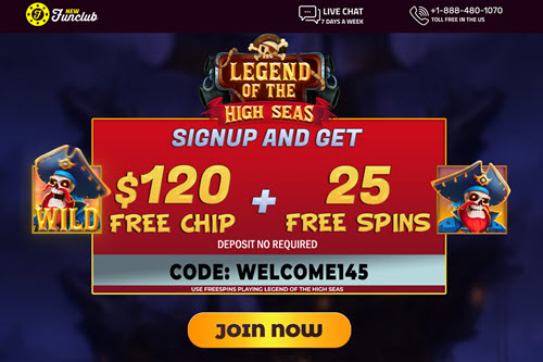 New Fun Club Casino No Deposit Bonus